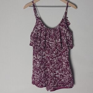 FOREVER 21 WOMENS FLORAL ROMPER medium